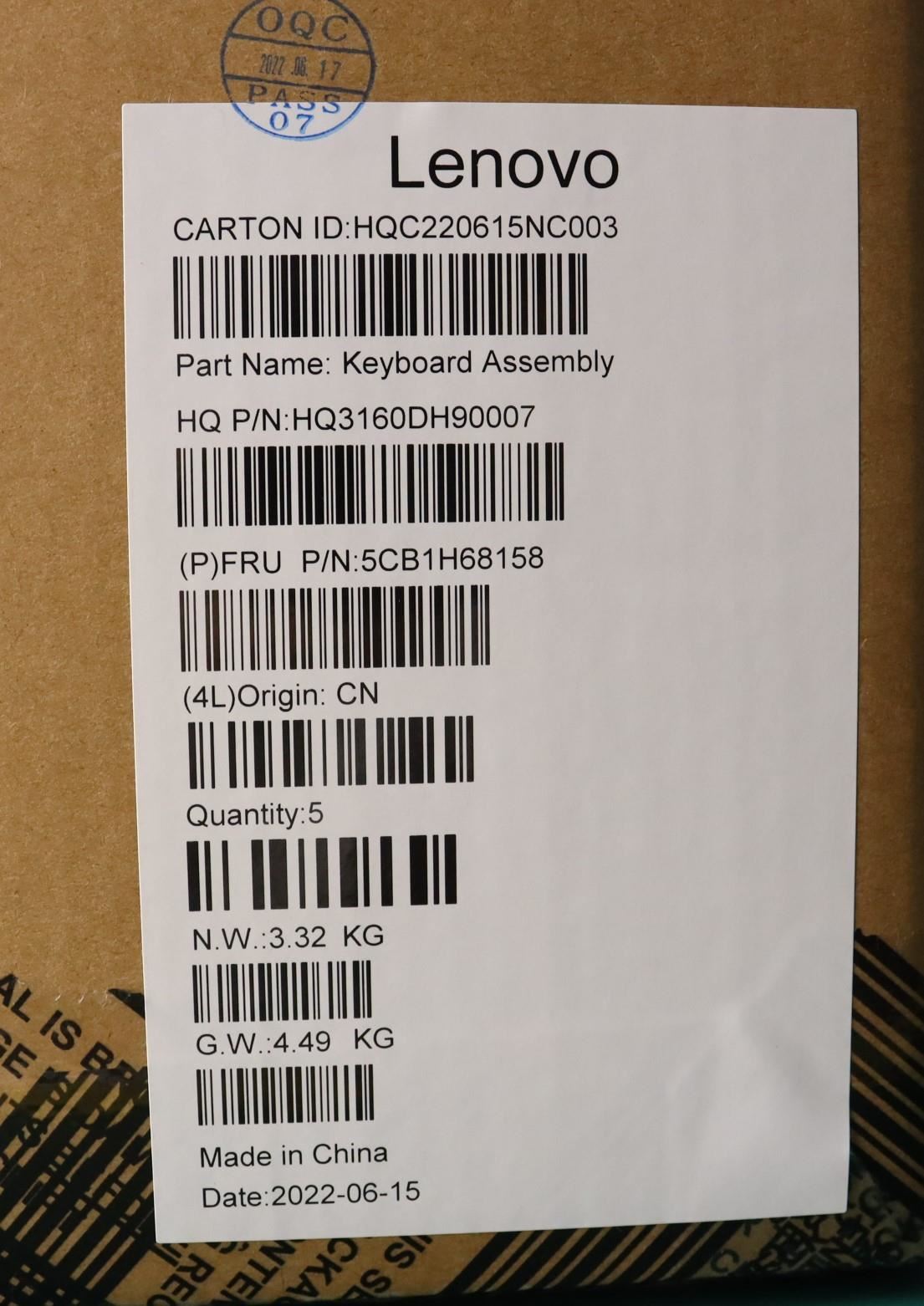 Lenovo ThinkBook 16 G4+ IAP Palmrest Touchpad Cover Keyboard Greek 5CB1H68158