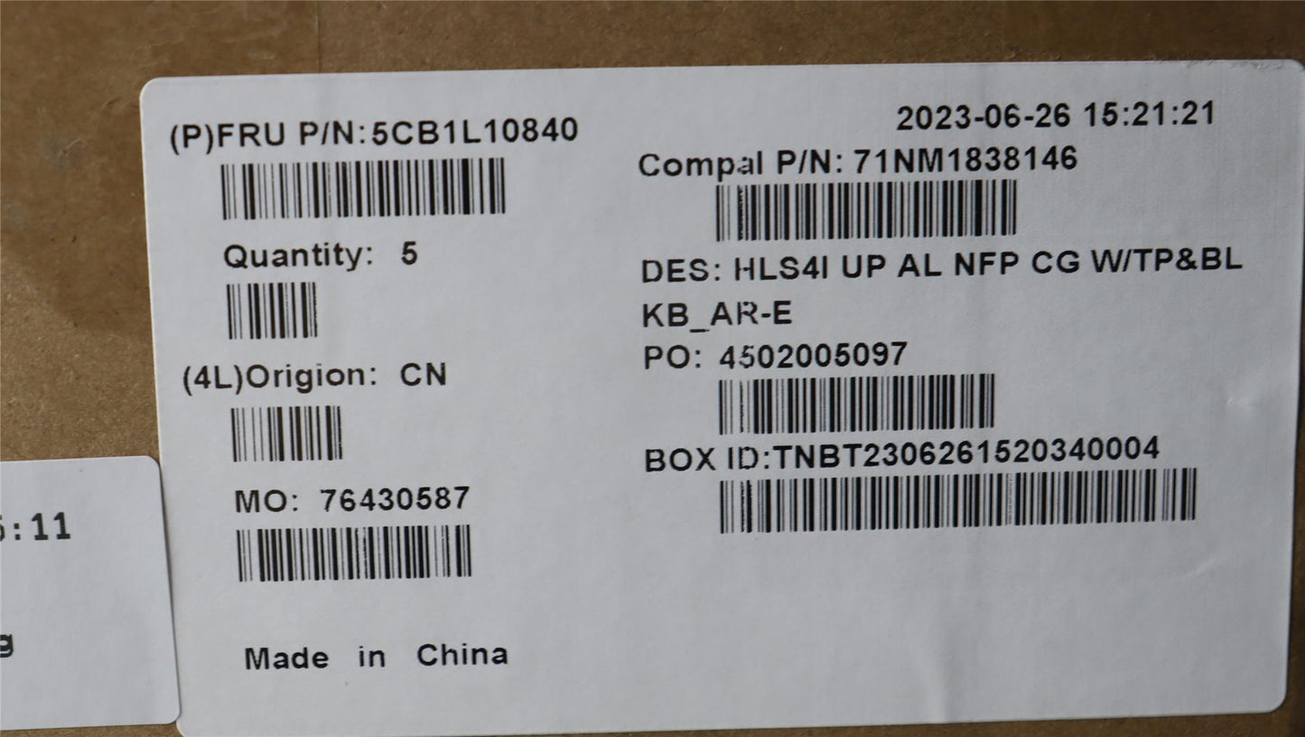 Lenovo IdeaPad 5 14IRL8 5 14IAH8 Palmrest Cover Touchpad Keyboard 5CB1L10840