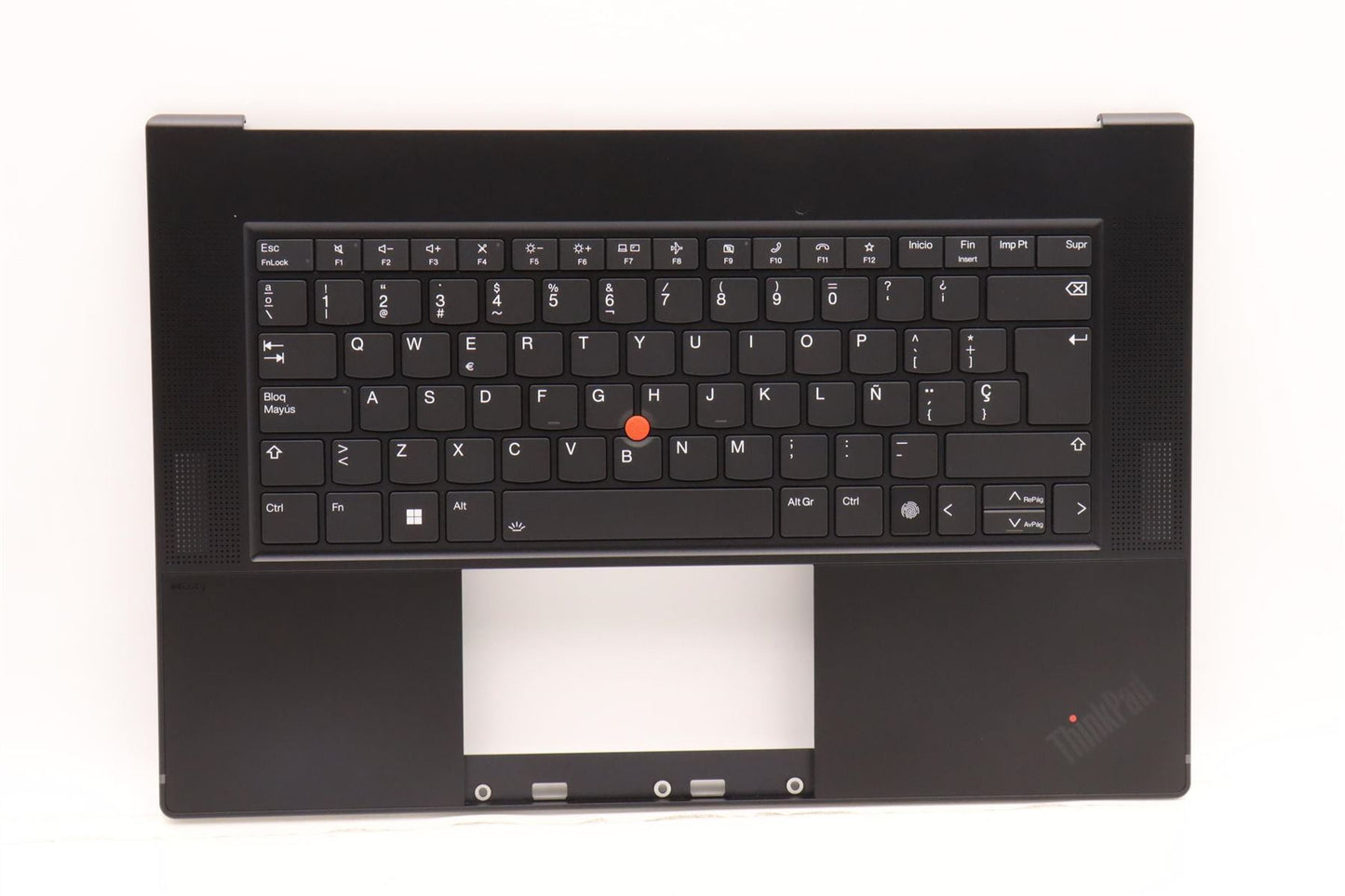 Lenovo ThinkPad Z16 Gen 1 Keyboard Palmrest Top Cover Spanish Black 5M11J13361