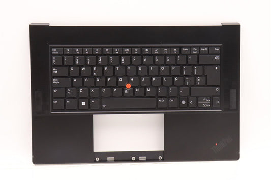 Lenovo ThinkPad Z16 Gen 1 Keyboard Palmrest Top Cover Spanish Black 5M11J13361