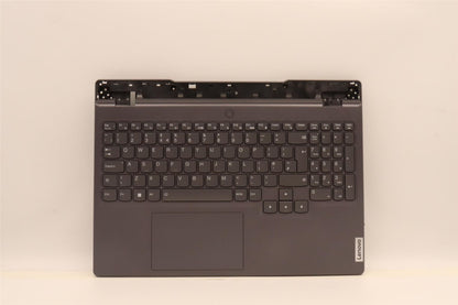 Lenovo 5 15IAH7 Palmrest Cover Touchpad Keyboard UK Storm Grey 5CB1H23664