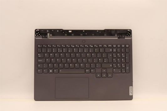 Lenovo 5 15IAH7 Palmrest Cover Touchpad Keyboard UK Storm Grey 5CB1H23664