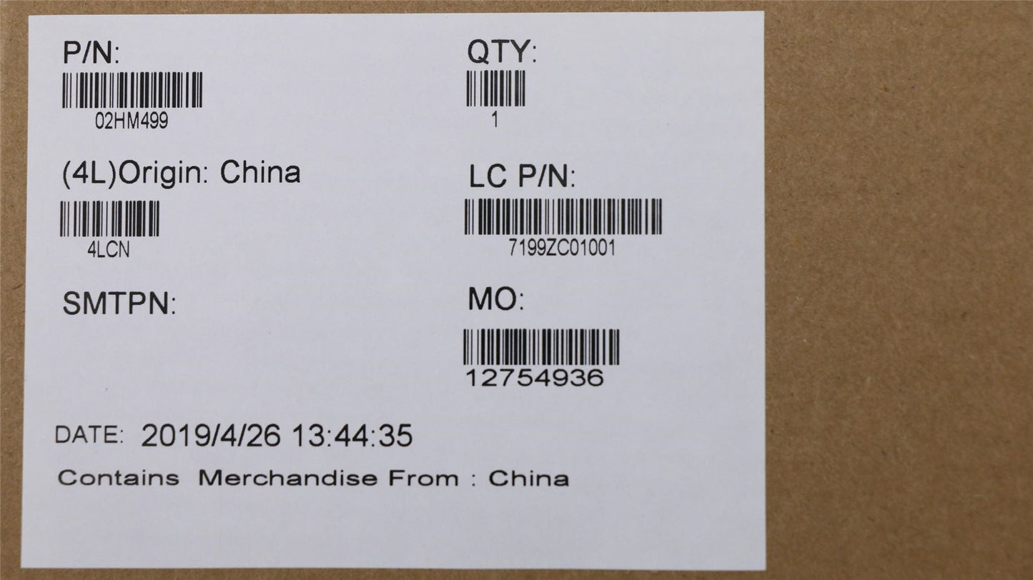 Lenovo FRU LCD Bezel ASM wo/ Camera 02HM499