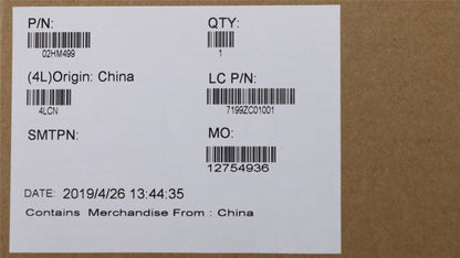 Lenovo FRU LCD Bezel ASM wo/ Camera 02HM499