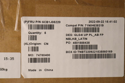 Lenovo UpperCaseASM_LASPAC82SD PLAB FPNBL 5CB1J05220
