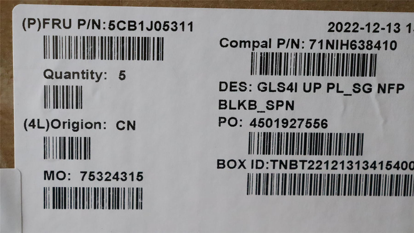 Lenovo UpperCaseASM_SPA C82SD PLSG NFPBL 5CB1J05311