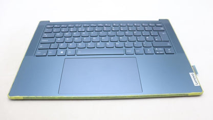 Lenovo Yoga 7 14APU8 Palmrest Cover Touchpad Keyboard UK Tidal Teal 5CB1L80587