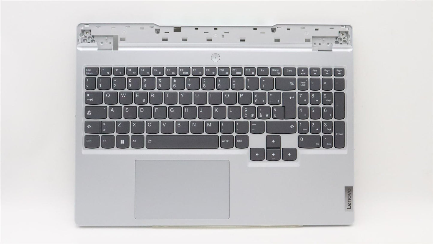 Lenovo 5 15IAH7H Palmrest Cover Touchpad Keyboard Italian Cloud Grey 5CB1F38733