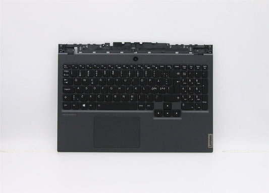 Lenovo 5 15ARH05 Palmrest Cover Touchpad Keyboard Nordic Black 5CB0Z27685