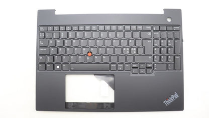 Lenovo ThinkPad E16 Gen 1 Keyboard Palmrest Top Cover Nordic Black 5M11L65299