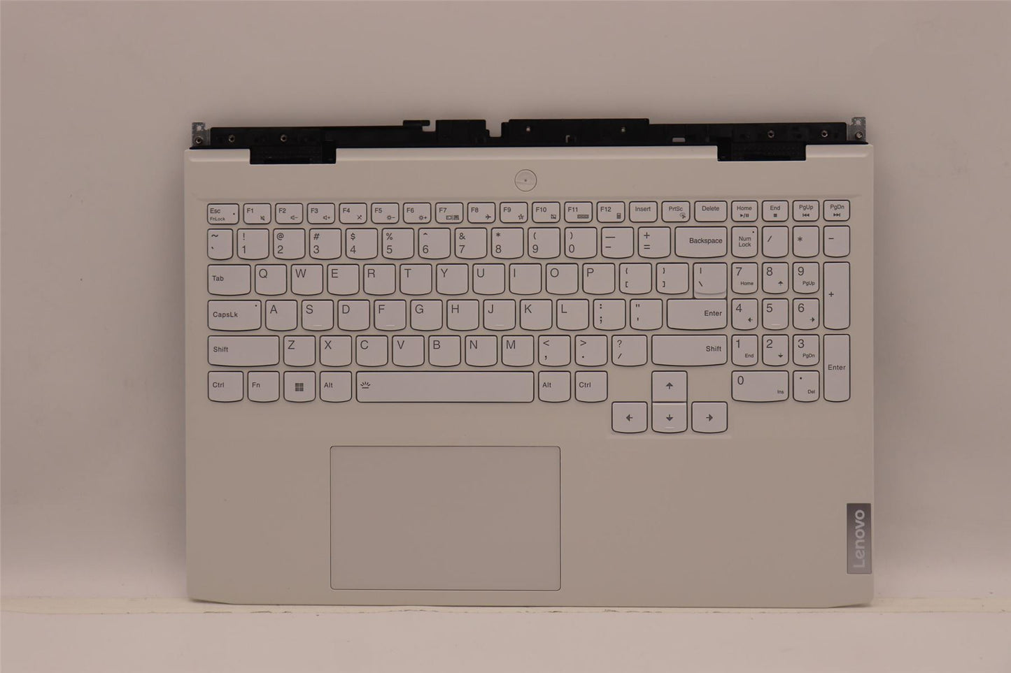 Lenovo IdeaPad 3 15IAH7 Palmrest Cover Touchpad Keyboard US White 5CB1H30561