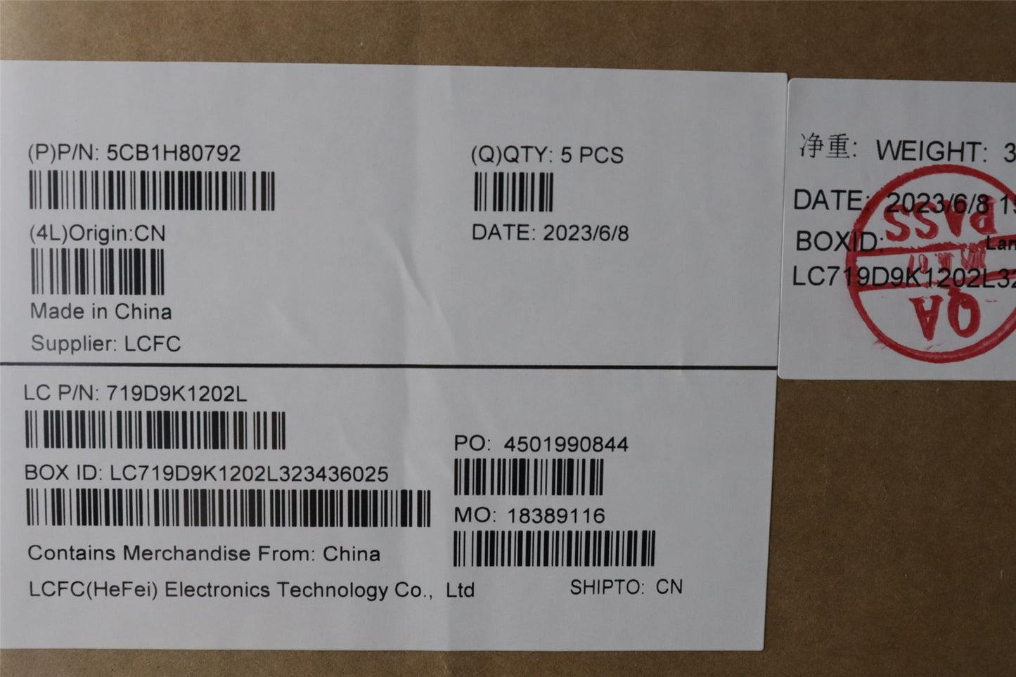 Lenovo Upper Case ASM_SPA L82RL NFP AB U 5CB1H80792