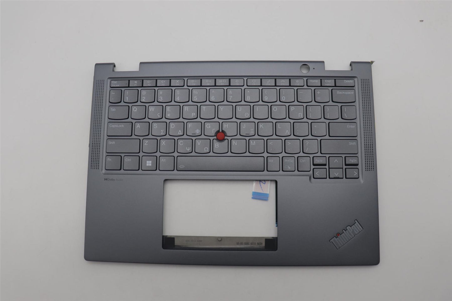 Lenovo ThinkPad X13 Gen 4 Keyboard Palmrest Top Cover Greek Grey 5M11L64332