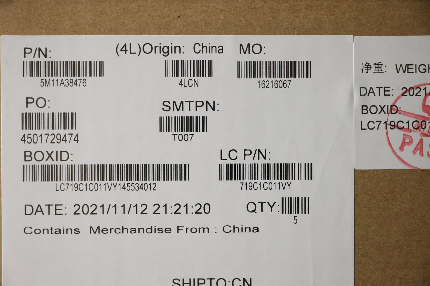 Lenovo MECH_ASM KB C NOR(PMX)PT FP UK BK 5M11A38476
