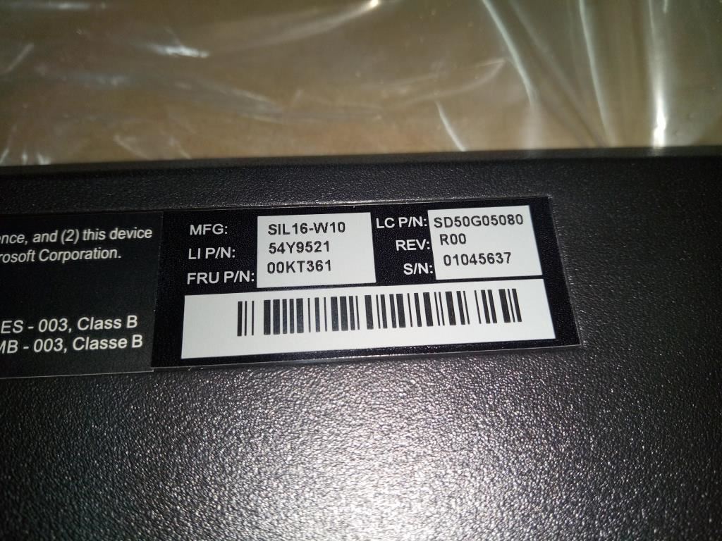 Lenovo All-In-One 300S-08IHH E50-00 E50-05 S20-00 USB Wired Keyboard 00KT361