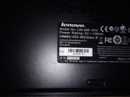 Lenovo Sunrex EKB-10YA(SW) B-Silk USB KB-LVT8 Swedish Keyboard 25209123