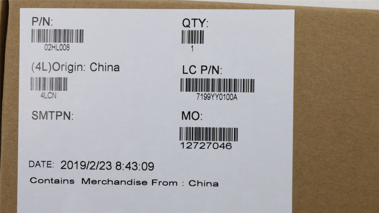 Lenovo MECH_ASM A-Cover,BLK,CFRP,FHD 02HL008