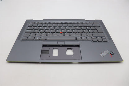 Lenovo ThinkPad X1 8th Gen Keyboard Palmrest Top Cover Norwegian Grey 5M11H62457
