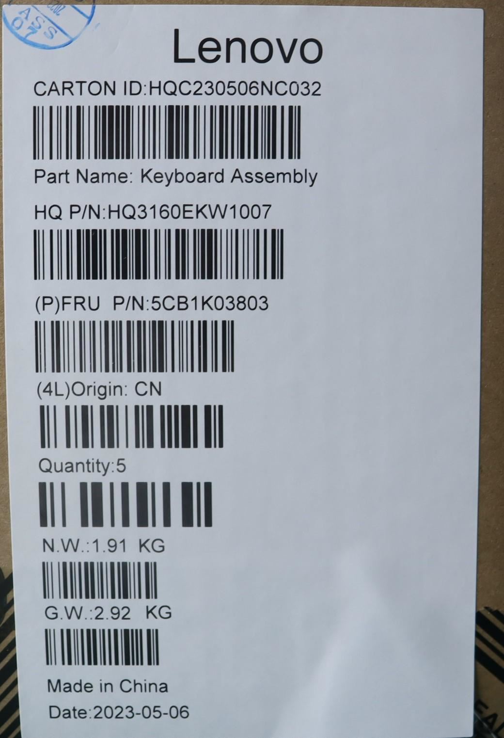 Lenovo Yoga 6 14IAP8 Palmrest Cover Touchpad Keyboard Turkish 5CB1K03803