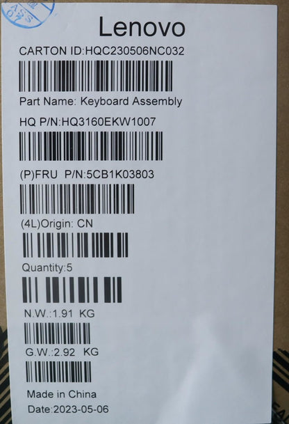 Lenovo Yoga 6 14IAP8 Palmrest Cover Touchpad Keyboard Turkish 5CB1K03803