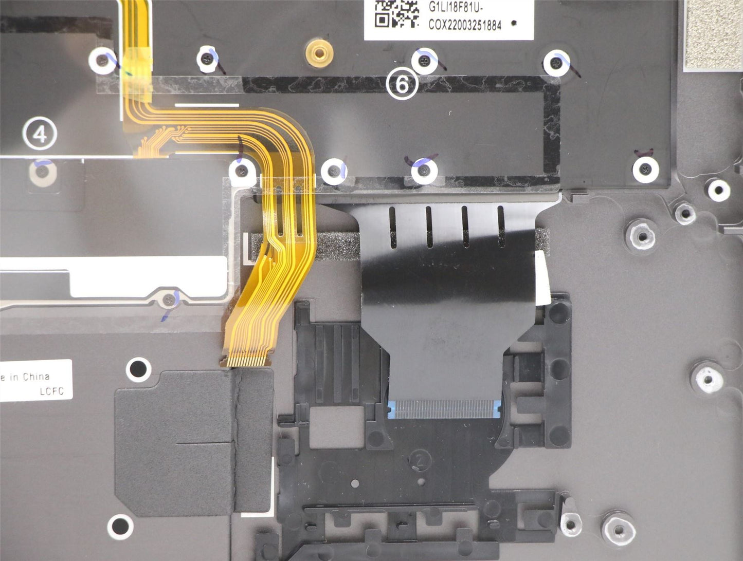 Lenovo ThinkPad X1 5th Gen Keyboard Palmrest Top Cover Greek US 5M10Z37094