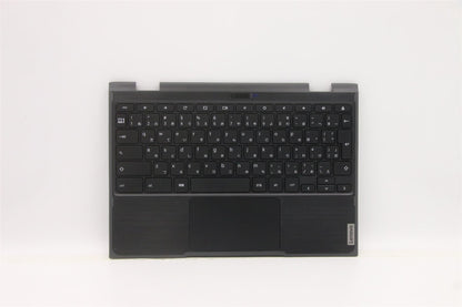 Lenovo Chromebook 500e 2nd Gen Palmrest Cover Touchpad Keyboard Black 5CB1G97585