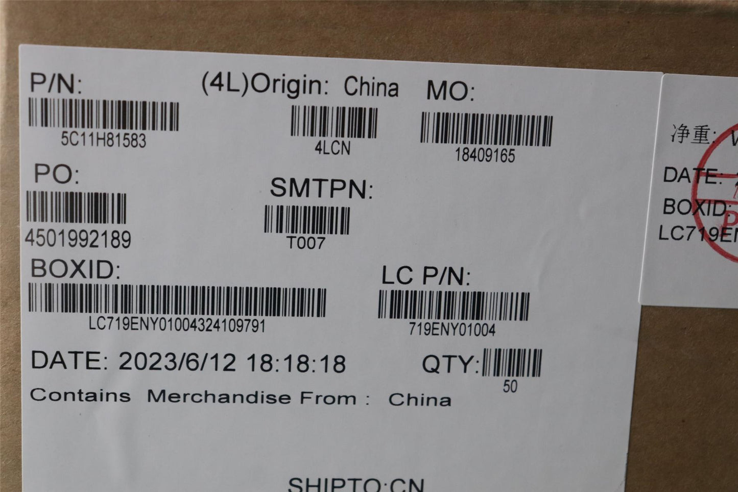 Lenovo KP620_TS_IR_HPD_CAMERA_CABLE 5C11H81583