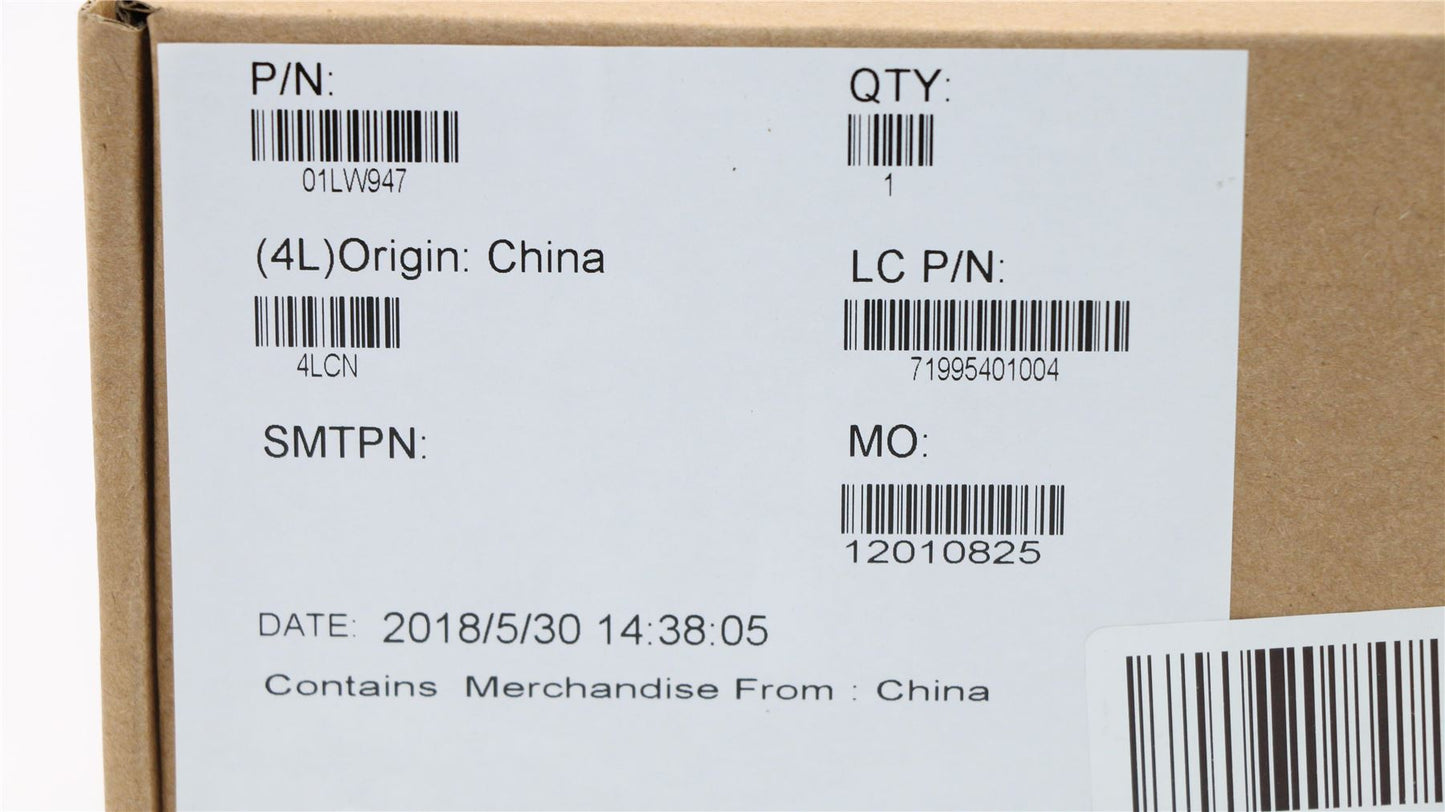 Lenovo 01LW947 LABEL Jinn FRU SYSTEM label, Black