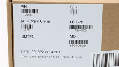 Lenovo 01LW947 LABEL Jinn FRU SYSTEM label, Black