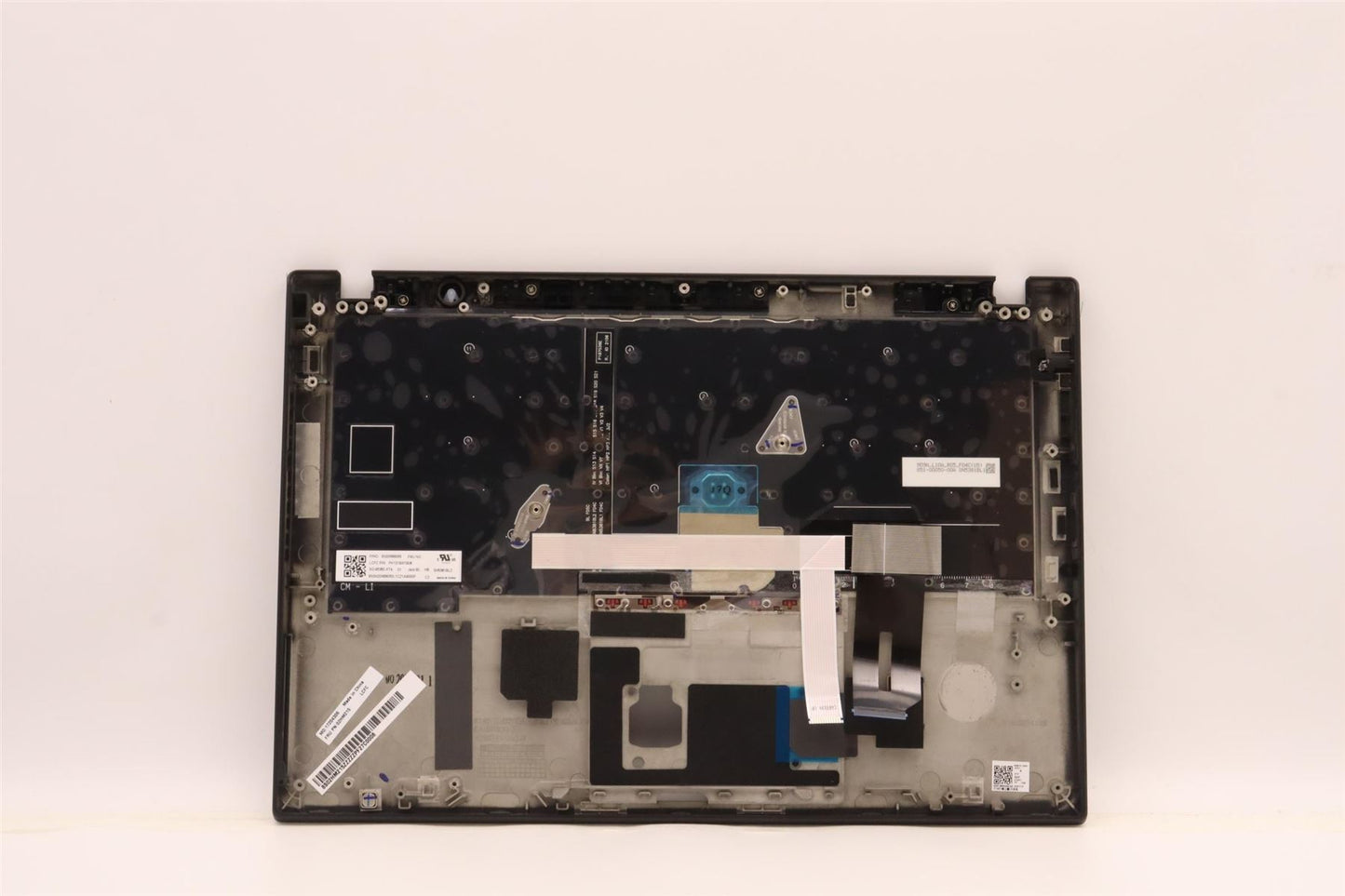 Lenovo ThinkPad T490s Keyboard Palmrest Top Cover Hebrew Black Backlit 02HM215