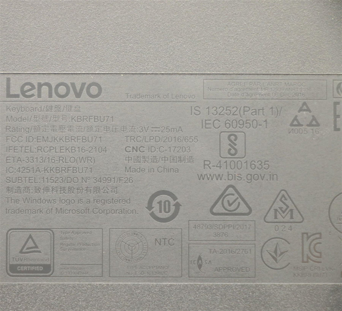 Lenovo WL KM GY_GYW HUN 208, Primax Hungarian Keyboard 5KM0U87446