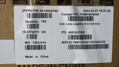 Lenovo Camera cable C 82XF FHD FFC 5C10S30749