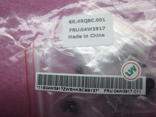 Lenovo Carbon X1 1st Screw Screws Set Kit 04W3917