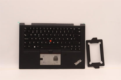 Lenovo Yoga X13 Gen 1 Palmrest Cover Keyboard Nordic Black 5M10Y85794