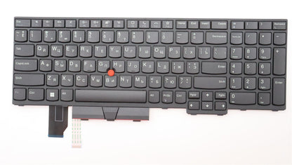 Lenovo ThinkPad L15 Gen 2 L15 Gen 2 Keyboard Ukrainain Black 5N21F37711