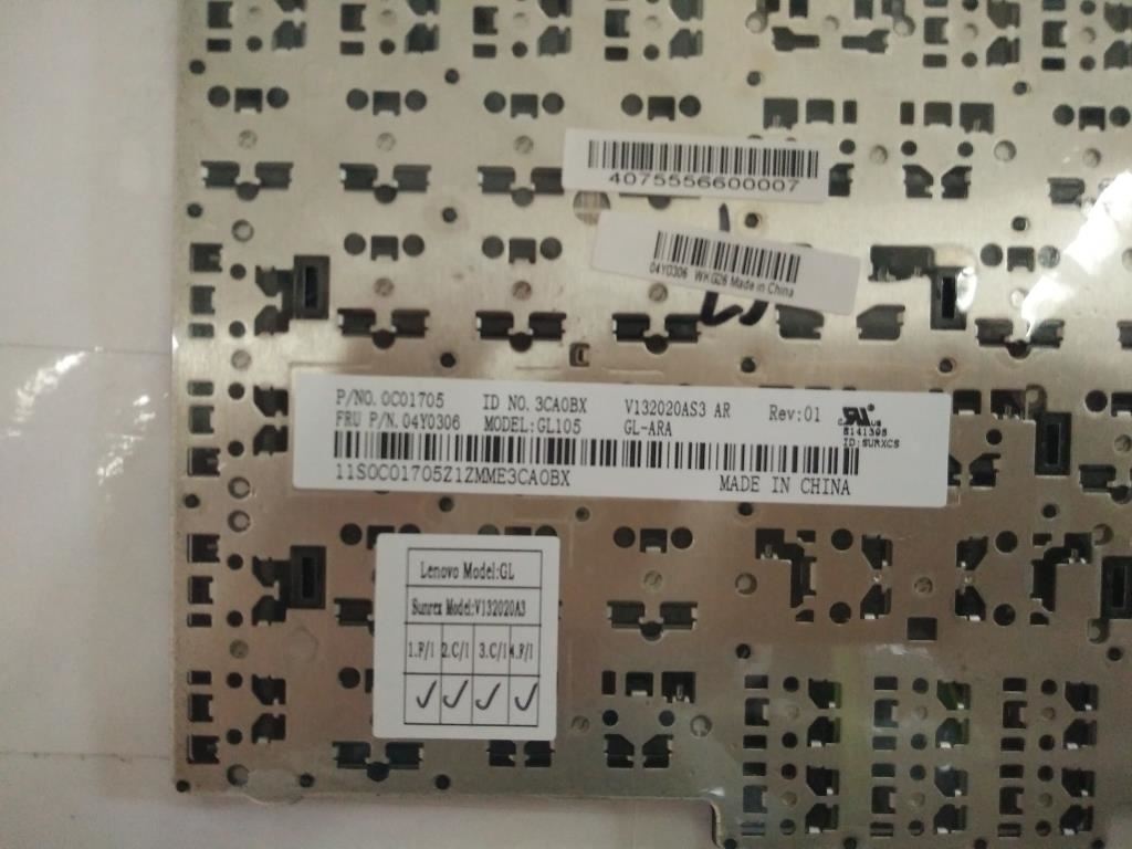Lenovo FRU GL-KBD ARA CHY Arabic Keyboard 04Y0269