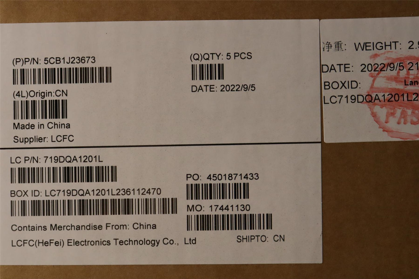 Lenovo Upper Case ASM_POR L82UT SG 5CB1J23673
