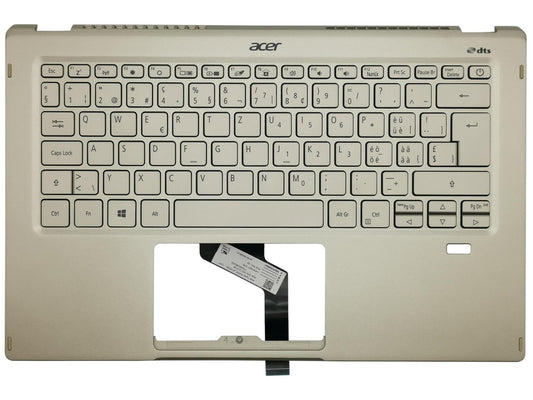 Acer Swift SF514-55T Palmrest Cover Keyboard Swiss German Gold 6B.HX9N8.029