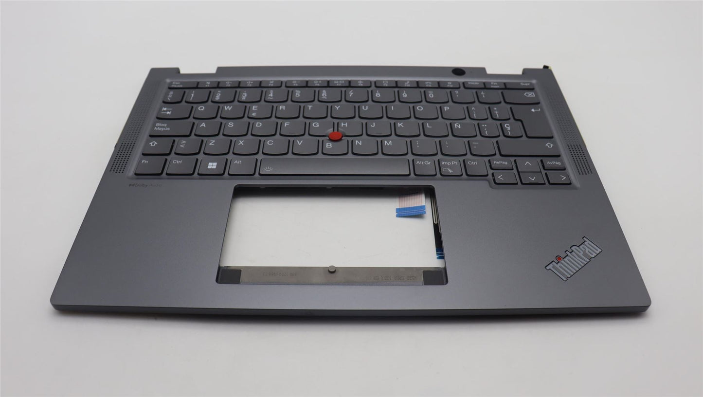 Lenovo ThinkPad X13 Gen 4 Keyboard Palmrest Top Cover Spanish Grey 5M11L64585