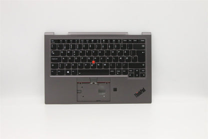 Lenovo ThinkPad X1 4th Gen Keyboard Palmrest Top Cover Danish 5M10V24844