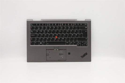 Lenovo ThinkPad X1 4th Gen Keyboard Palmrest Top Cover Danish 5M10V24844