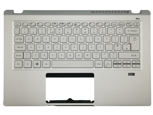 Acer Swift SF314-43 Palmrest Cover Keyboard UK Silver Backlit 6B.AB1N2.013