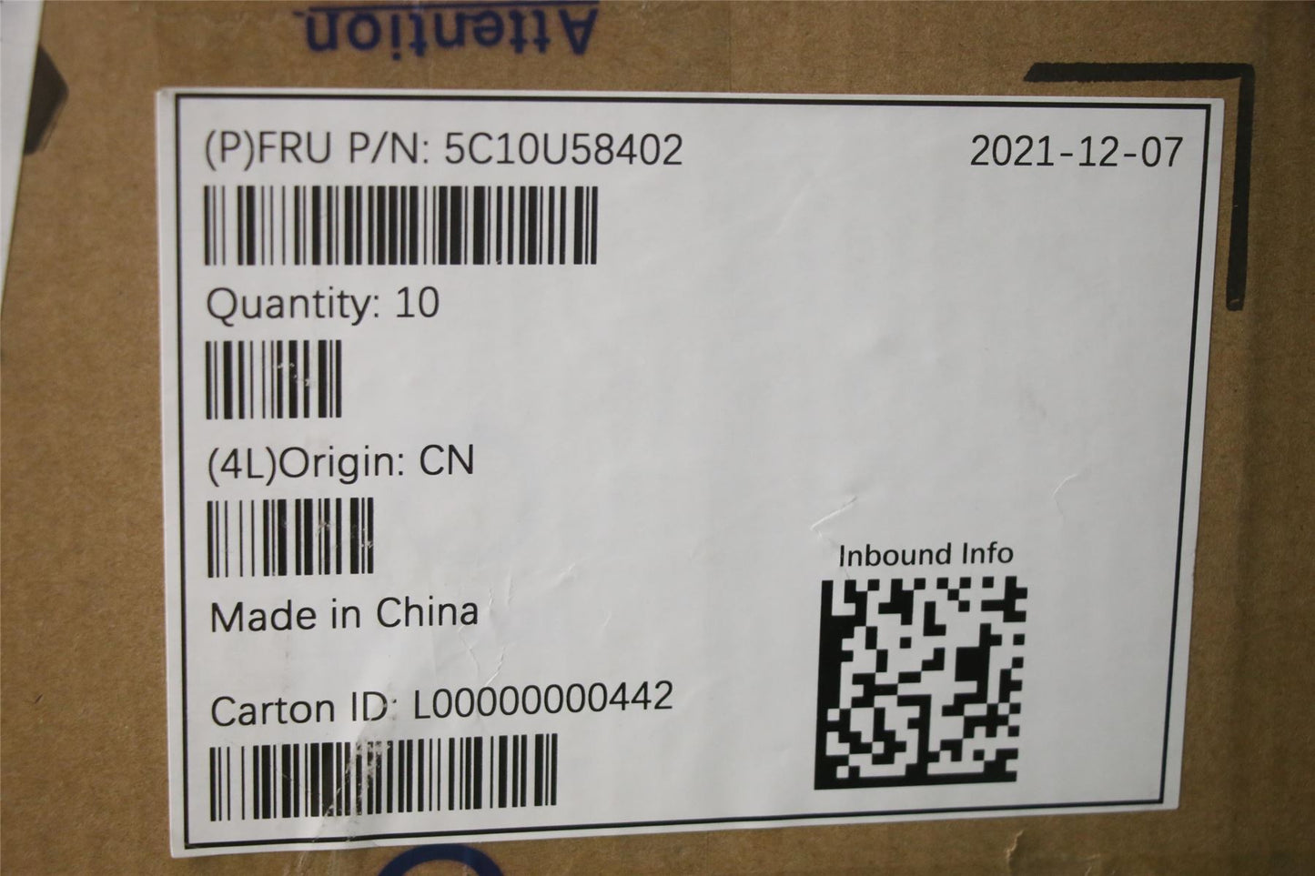 Lenovo Fru160mm Red logo cable_TCO8.0,RA 5C10U58402