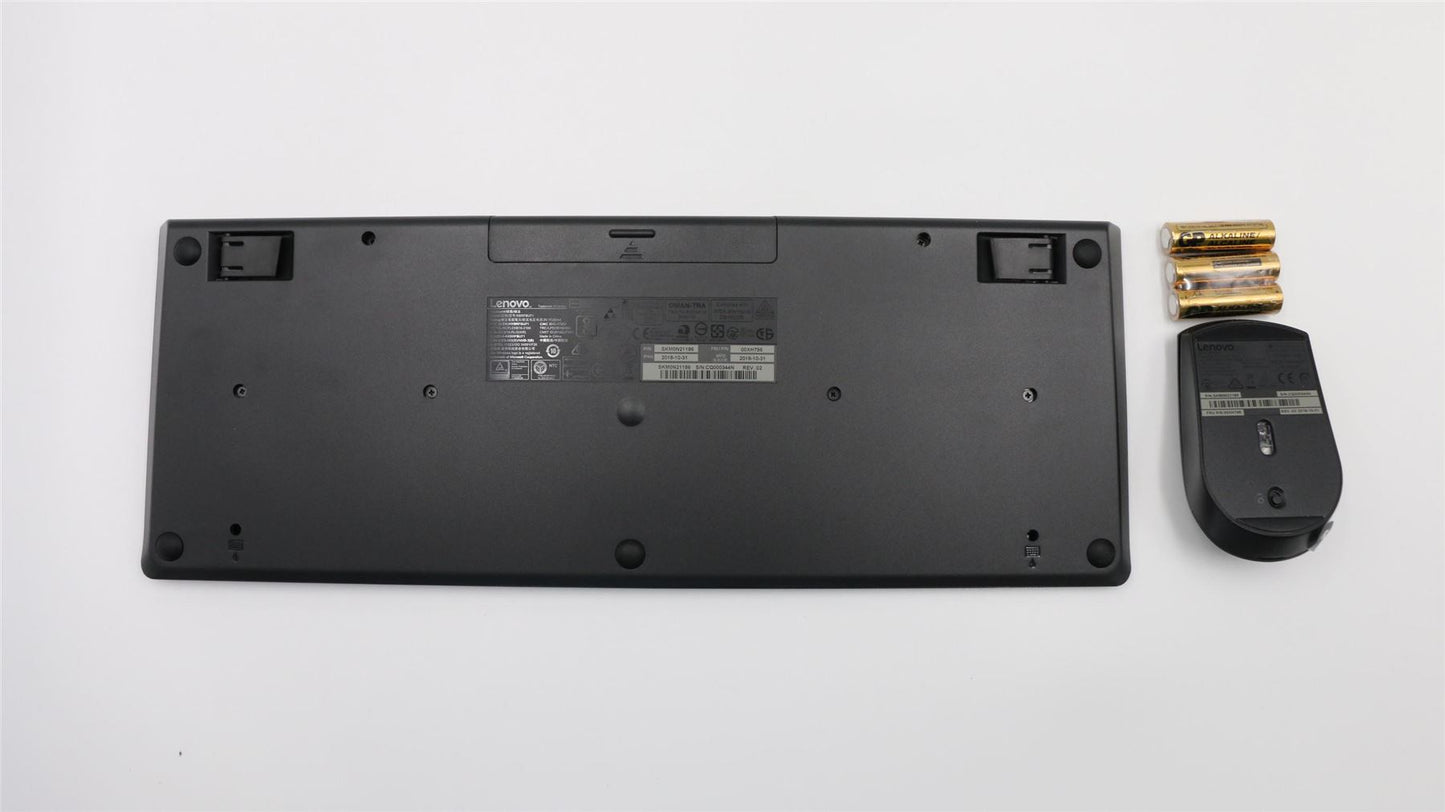 Lenovo IdeaCentre A340-24ICB A340-24IWL Wireless Keyboard Mouse US Black 00XH796