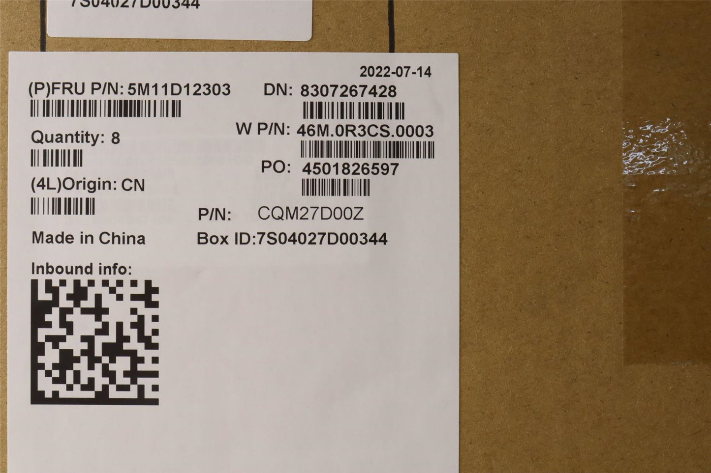 Lenovo UMA WWAN D-Cover ASM,P1G5 5M11K66111