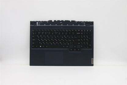 Lenovo 5 15ACH6 Palmrest Cover Touchpad Keyboard Russian Blue Backlit 5CB1C93083