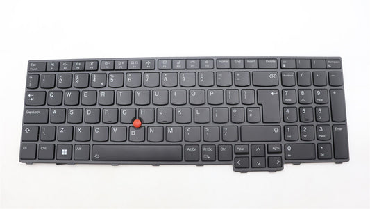 Lenovo ThinkPad L15 4 P16s 2 P16v 1 T16 2 Keyboard UK Europe Black 5N21K05176