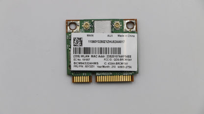Lenovo Wireless,WLAN,GTK,43225 HMC WiFi WLAN Board 60Y3251