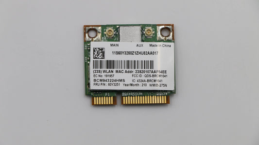 Lenovo Wireless,WLAN,GTK,43225 HMC WiFi WLAN Board 60Y3251