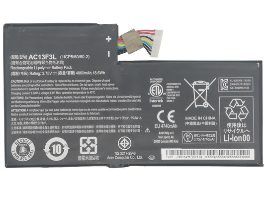 Acer Iconia A1-810 A1-811 W4-820 W4-820P W4-821 Battery 5280MAH KT.00203.004